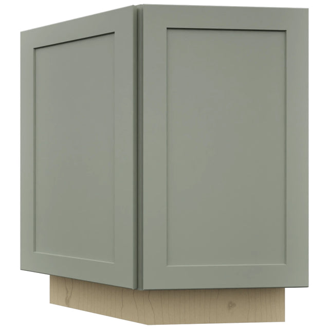 Fabuwood Galaxy Pistachio Green BRA24 Base Return Angle Cabinet, Front View