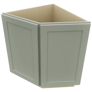 Fabuwood Galaxy Pistachio Green BRA24 Base Return Angle Cabinet, Top View