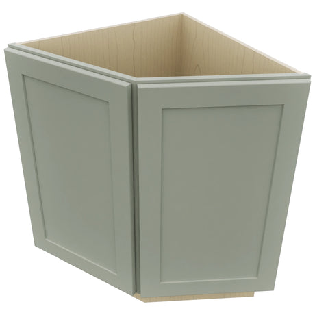 Fabuwood Galaxy Pistachio Green BRA24 Base Return Angle Cabinet, Top View