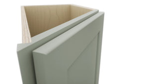 Fabuwood Galaxy Pistachio Green BTR12 Base Transitional Cabinet, Detail View