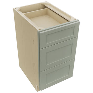 Fabuwood Galaxy Pistachio Green DB18 Base 3 Drawers Cabinet, Top View