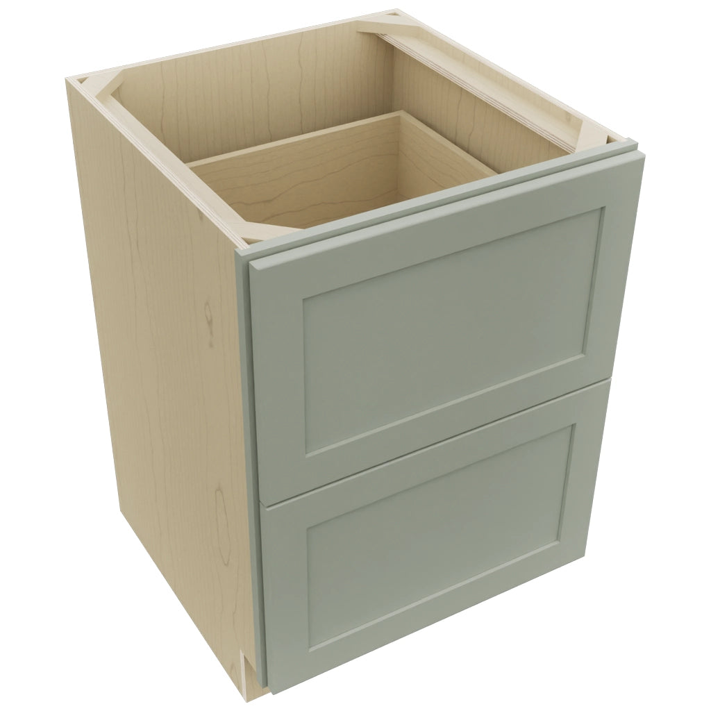 Fabuwood Galaxy Pistachio Green DB24-2 Base 2 Drawers Cabinet, Top View