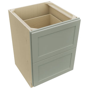 Fabuwood Galaxy Pistachio Green DB24-2 Base 2 Drawers Cabinet, Top View