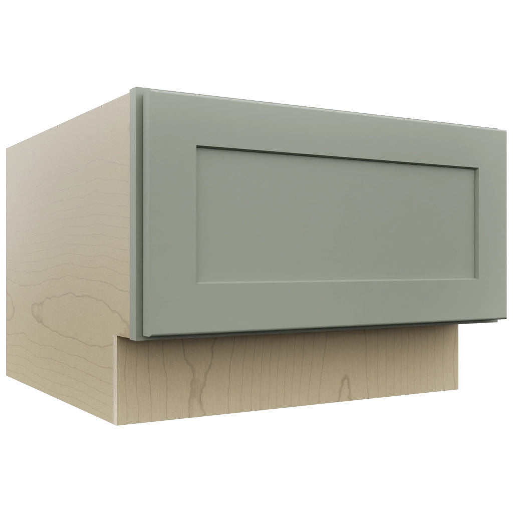 Fabuwood Galaxy Pistachio Green DBS24 Base Bench Seat Cabinet, Front View
