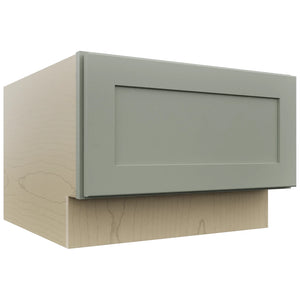 Fabuwood Galaxy Pistachio Green DBS24 Base Bench Seat Cabinet, Front View