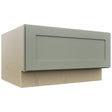 Fabuwood Galaxy Pistachio Green DBS30 Base Bench Seat Cabinet, Front View