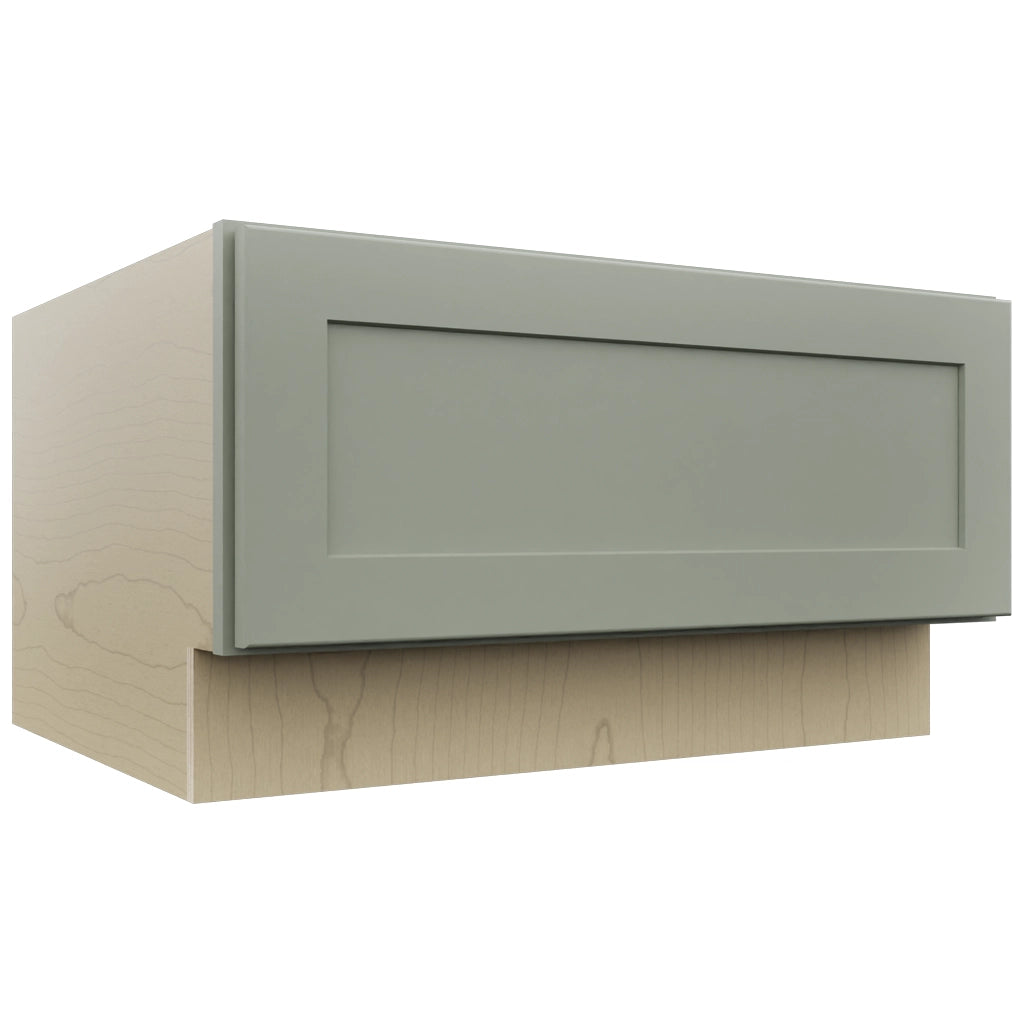 Fabuwood Galaxy Pistachio Green DBS30 Base Bench Seat Cabinet, Front View