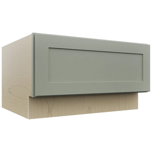 Fabuwood Galaxy Pistachio Green DBS30 Base Bench Seat Cabinet, Front View