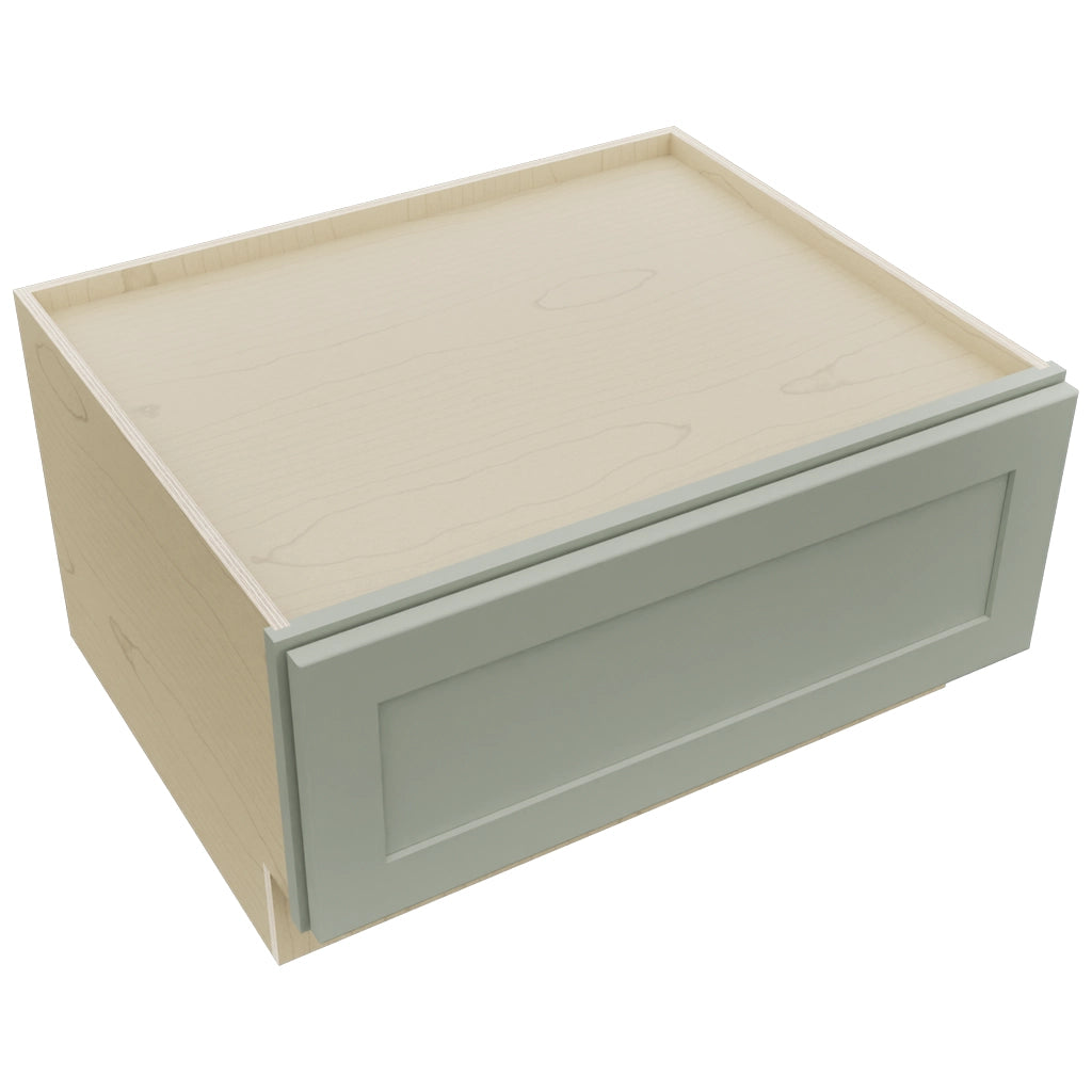 Fabuwood Galaxy Pistachio Green DBS30 Base Bench Seat Cabinet, Top View