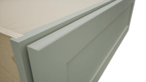 Fabuwood Galaxy Pistachio Green DBS36 Base Bench Seat Cabinet, Detail View