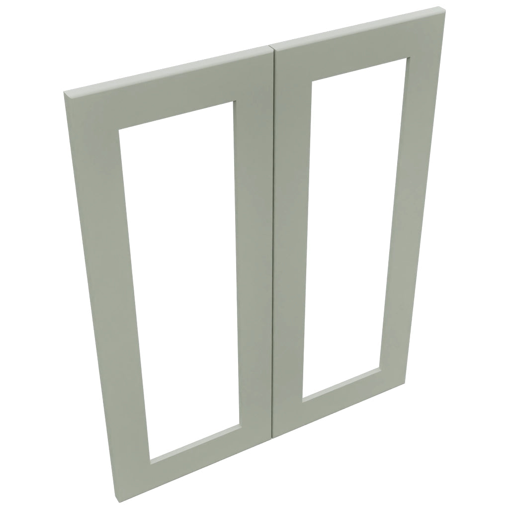 Fabuwood Galaxy Pistachio Green DS DFG2430 Wall Prepped Door, Top View