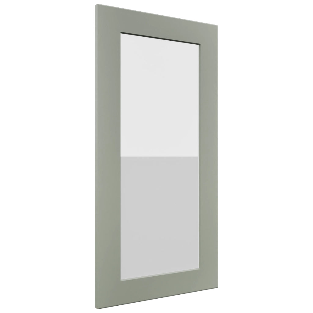 Fabuwood Galaxy Pistachio Green DS GDW1530 Wall Glass Door, Front View