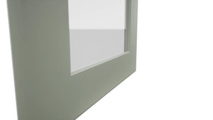 Fabuwood Galaxy Pistachio Green DS GDW1530 Wall Glass Door, Detail View