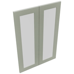 Fabuwood Galaxy Pistachio Green DS GDW2436 Wall Glass Door, Top View