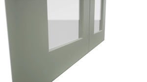 Fabuwood Galaxy Pistachio Green DS GDW2436 Wall Glass Door, Detail View