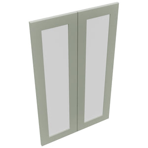 Fabuwood Galaxy Pistachio Green DS GDW2439 Wall Glass Door, Top View