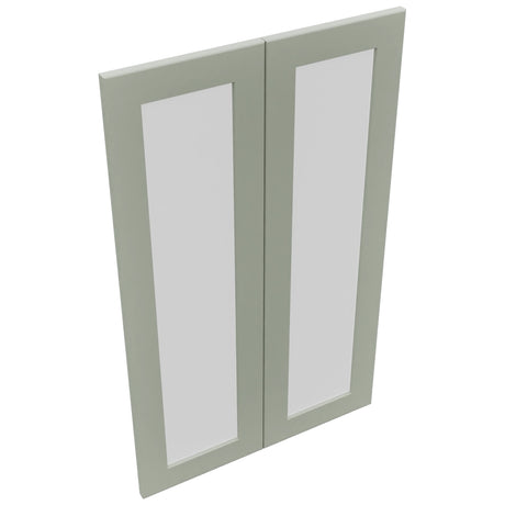 Fabuwood Galaxy Pistachio Green DS GDW2439 Wall Glass Door, Top View