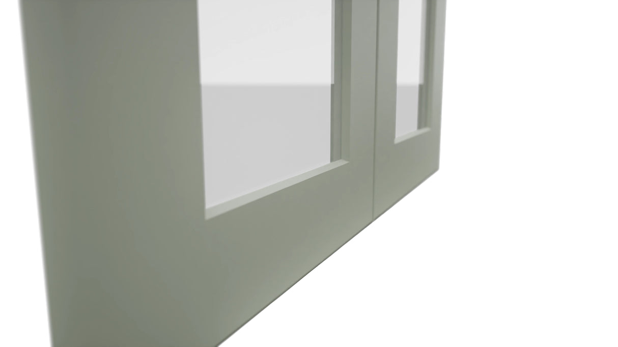 Fabuwood Galaxy Pistachio Green DS GDW2439 Wall Glass Door, Detail View