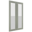 Fabuwood Galaxy Pistachio Green DS GDW2442 Wall Glass Door, Front View