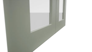 Fabuwood Galaxy Pistachio Green DS GDW2442 Wall Glass Door, Detail View