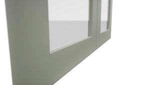 Fabuwood Galaxy Pistachio Green DS GDW3030 Wall Glass Door, Detail View