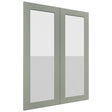 Fabuwood Galaxy Pistachio Green DS GDW3039 Wall Glass Door, Front View