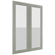Fabuwood Galaxy Pistachio Green DS GDW3042 Wall Glass Door, Front View
