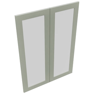 Fabuwood Galaxy Pistachio Green DS GDW3042 Wall Glass Door, Top View