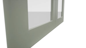 Fabuwood Galaxy Pistachio Green DS GDW3042 Wall Glass Door, Detail View