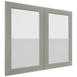 Fabuwood Galaxy Pistachio Green DS GDW3630 Wall Glass Door, Front View