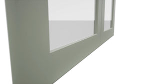 Fabuwood Galaxy Pistachio Green DS GDW3630 Wall Glass Door, Detail View