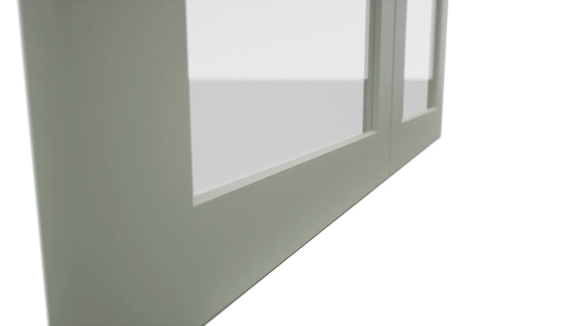 Fabuwood Galaxy Pistachio Green DS GDW3630 Wall Glass Door, Detail View