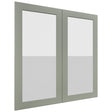 Fabuwood Galaxy Pistachio Green DS GDW3636 Wall Glass Door, Front View