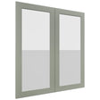 Fabuwood Galaxy Pistachio Green DS GDW3639 Wall Glass Door, Front View