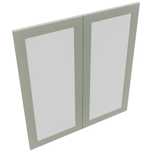 Fabuwood Galaxy Pistachio Green DS GDW3639 Wall Glass Door, Top View