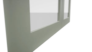 Fabuwood Galaxy Pistachio Green DS GDW3639 Wall Glass Door, Detail View