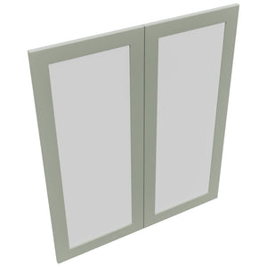 Fabuwood Galaxy Pistachio Green DS GDW3642 Wall Glass Door, Top View