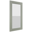 Fabuwood Galaxy Pistachio Green DS GDWDC2430 Wall Glass Door, Front View
