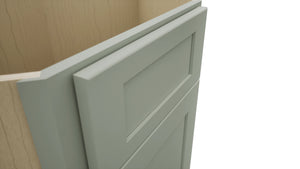 Fabuwood Galaxy Pistachio Green DSB36 Base Corner Diagonal Sink Cabinet, Detail View