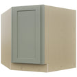 Fabuwood Galaxy Pistachio Green DSB36FD Base Corner Diagonal Sink Cabinet, Front View