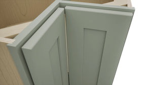 Fabuwood Galaxy Pistachio Green ERB33 Base Corner Easy Reach Cabinet, Detail View