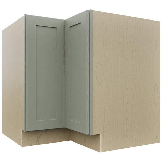 Fabuwood Galaxy Pistachio Green ERB36 Base Corner Easy Reach Cabinet, Front View