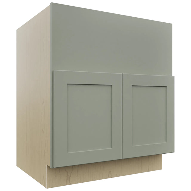Fabuwood Galaxy Pistachio Green FS30 Base Farm Sink Cabinet, Front View