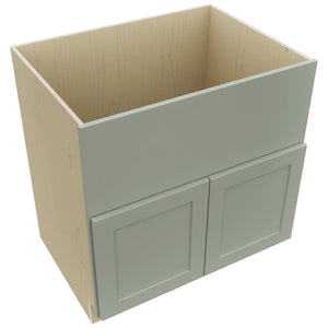 Fabuwood Galaxy Pistachio Green FS33 Base Farm Sink Cabinet, Top View