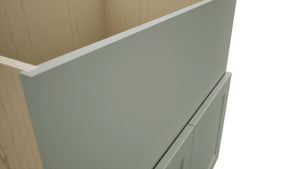 Fabuwood Galaxy Pistachio Green FS33 Base Farm Sink Cabinet, Detail View