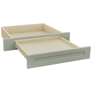 Fabuwood Galaxy Pistachio Green KD30 Vanity Desk, Open View