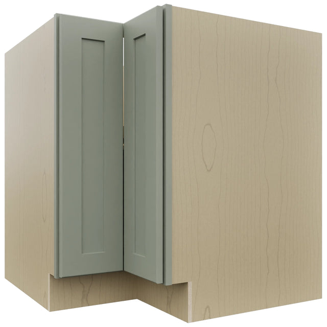 Fabuwood Galaxy Pistachio Green LSB33 Base Corner Lazy Susan Cabinet, Front View