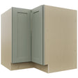 Fabuwood Galaxy Pistachio Green LSB36 Base Corner Lazy Susan Cabinet, Front View