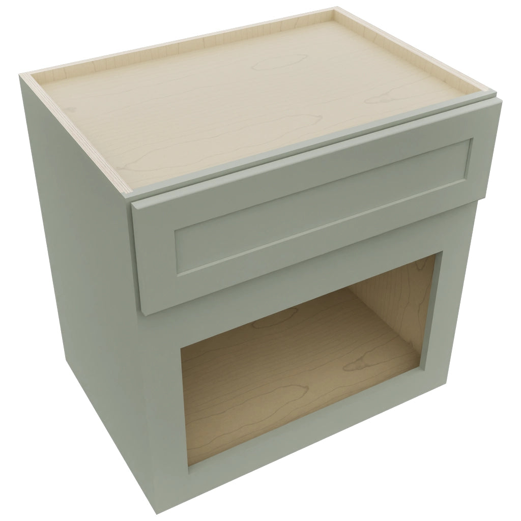 Fabuwood Galaxy Pistachio Green MC303021 Wall Microwave Cabinet, Top View