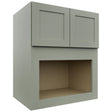 Fabuwood Galaxy Pistachio Green MC303621 Wall Microwave Cabinet, Front View